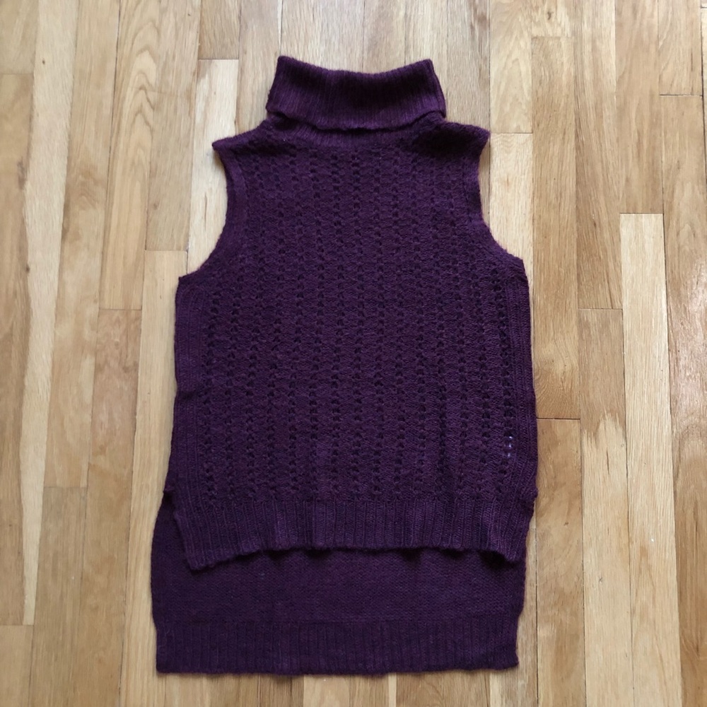 ✅🆕Design Lab Maroon Turtleneck Sweater Vest